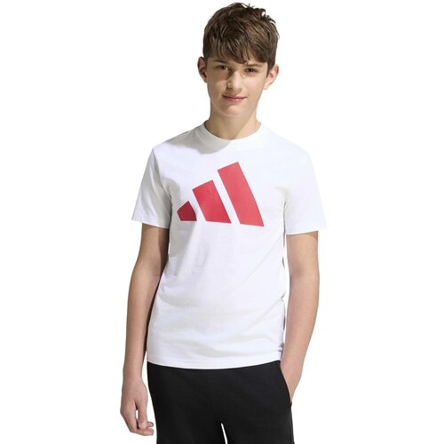 Adidas Majice &amp;amp; Polo majice J Bl Tee 160 Bela Slike