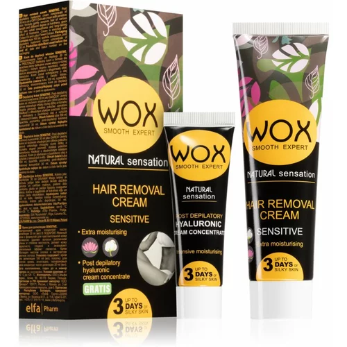 Wox Natural Sensation krema za depilaciju za osjetljivu kožu 100 ml