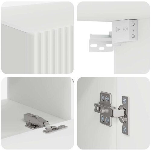 3 pcs Bela - - Bela - 56.59 - 30 x 31 x 60 cm - 2025-vidaXL-Uvoz_2 Slike