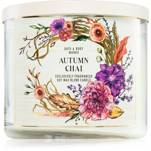 Bath & Body Works Autumn Chai dišeča sveča 411 g Cene
