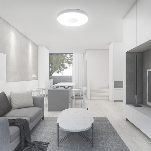  LED prigu&amp;scaron;iva stropna svetiljka LED/40W/230V 3000-6500K 39 cm bela + daljinski upravljač Slike