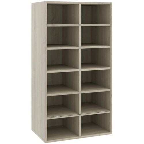 Stalak za cipele boja hrasta 54x34x100,5 cm konstruirano drvo Slike