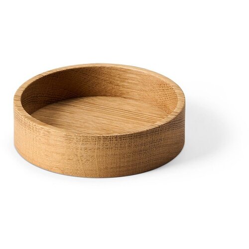 LIND DNA Dekorativna lesena škatla za shranjevanje v naravni barvi ø 11x3 cm Circle S – Cene