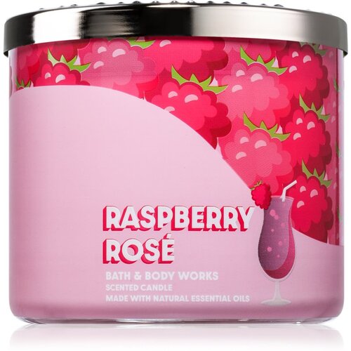 Bath & Body Works Raspberry Rose mirisna svijeća 411 g Cijene