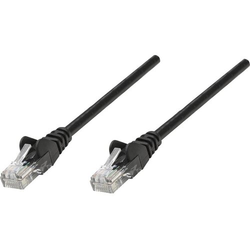 Intellinet 735308 RJ45 omrežni kabel\, Patch kabel CAT 6 S/FTP 1.00 m črna pozlačeni konektorji 1 kos, (20419228) Cene