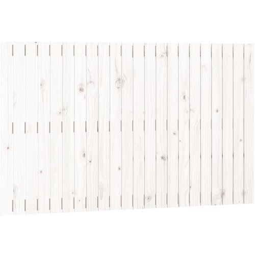  Zidno uzglavlje bijelo 140x3x90 cm od masivne borovine Slike