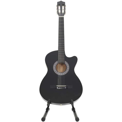  12-dijelni set klasične gitare Western sa 6 žica crni 38 &amp;quot; Slike
