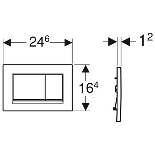 Geberit tipka Sigma 30 bela /sjajna hrom /bela 115.883.KJ.1 Cene
