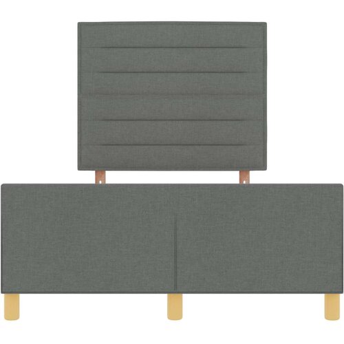  Krevet od tamno sive tkanine 120x200 cm Slike