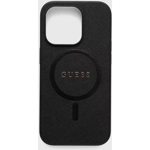 Guess Etui za telefon iPhone 14 Pro 6.1 črna barva