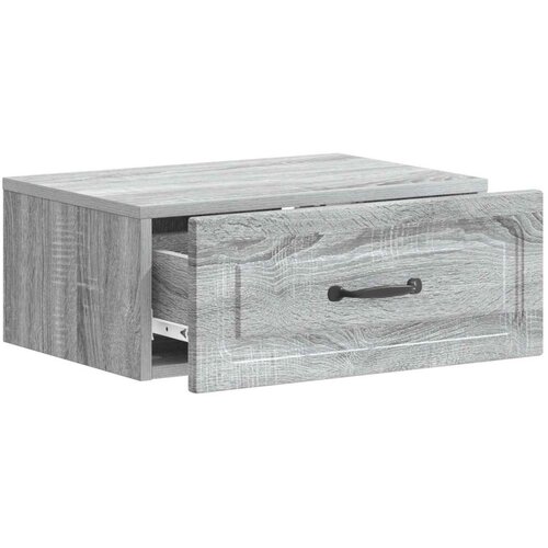  Noćni ormarić za montažu na zid Siva sonoma 49 x 34 5 x 20 cm - Siva sonoma 1 Slike