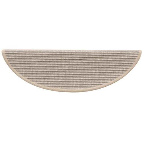  Prostirke za stepenice 15 kom 56x17x3 cm srebrne poluokrugle Slike