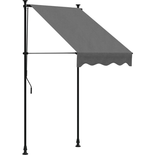 Maison Chic Zložljiva tenda - Senčniki antracit 100x150 cm tkanina in jeklo, (22038666) Slike