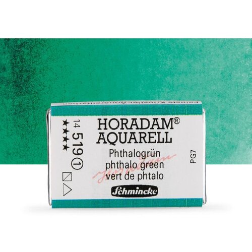  Akvarel boje Schmincke Horadam cela posudica | 519 Phthalo Green Slike