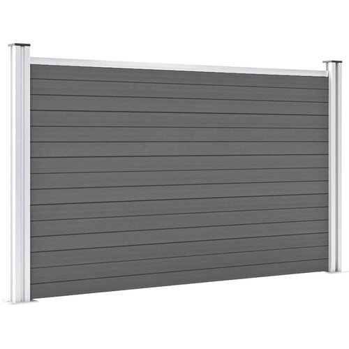  Vrtna ograda WPC 180 x 105 cm siva Slike