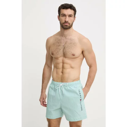 Tommy Hilfiger Kratke hlače za kupanje boja: zelena, UM0UM03265