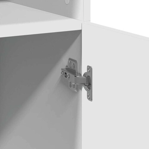 VidaXL Visoka komoda bijela 80 x 42,5 x 185 cm od konstruiranog drva Slike