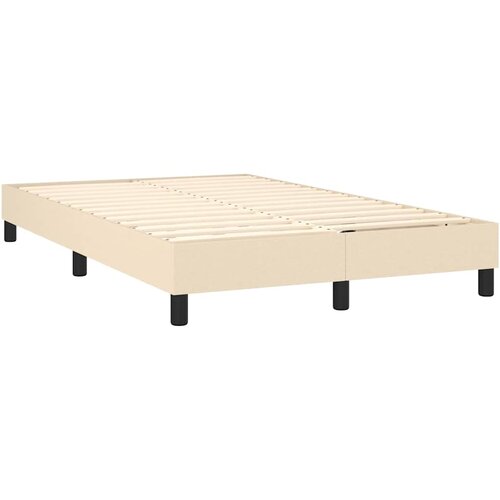  box spring s madracem LED krem 120 x 200 cm od tkanine Slike