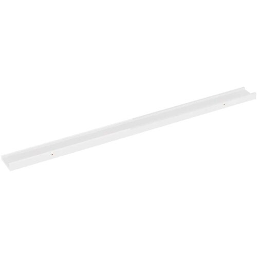 VidaXL Zidne police 2 kom visoki sjaj bijele 115 x 9 x 3 cm Slike
