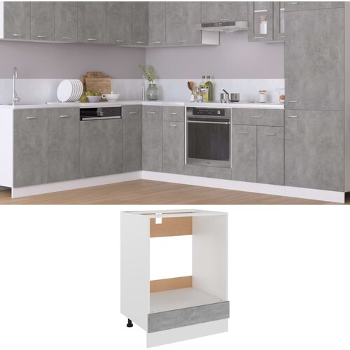 vidaXL Omarica za pečico betonsko siva 60x46x81,5 cm iverna plošča Cene