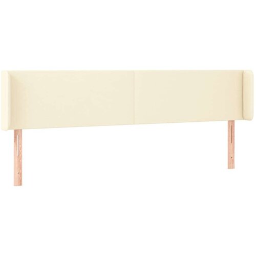  Uzglavlje s u&amp;scaron;ima krem 203x16x78/88 cm od umjetne kože Slike