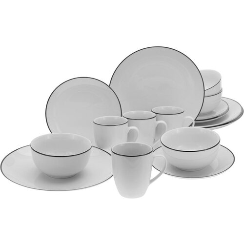 Creatable Kombinirani Servis Luna Black Line, 16-Delni Cene