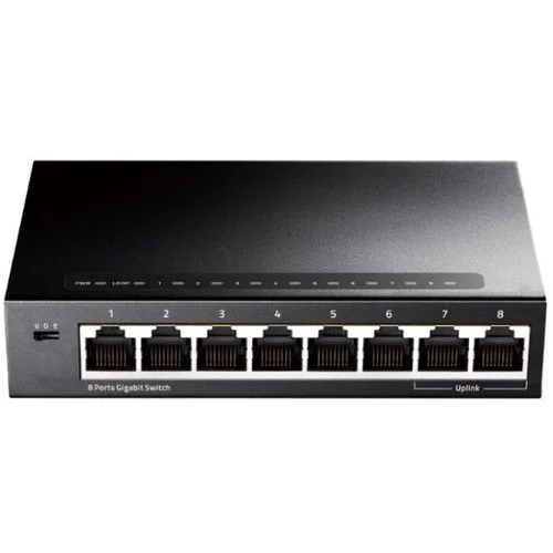  Preklopite 8-pristanišče Gigabit Metal Switch GS108, (21408284)