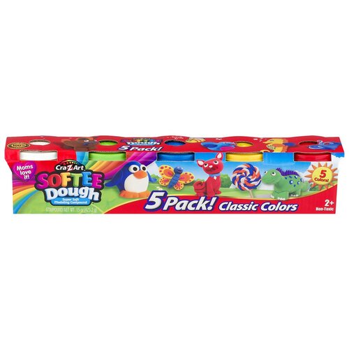 Cra-z-art plastelin 5 Pak 85g Softee Dough Slike