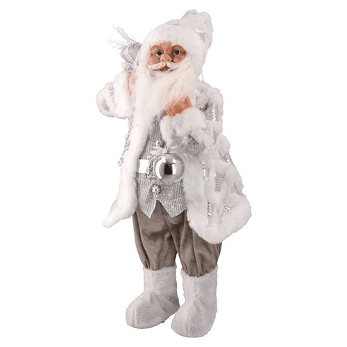 Deda mraz figura Deco Santa 10 srebrni Slike