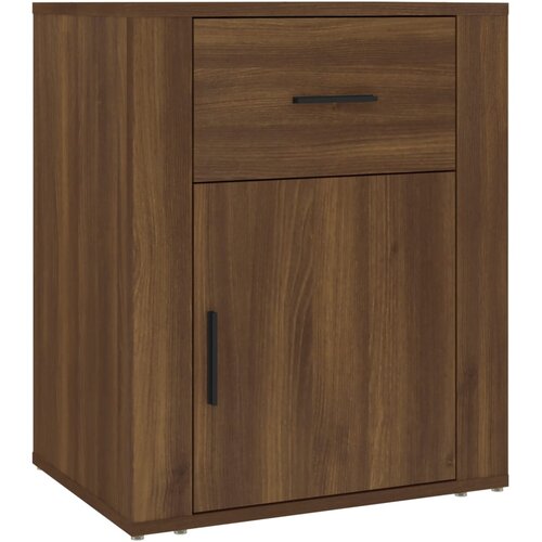 Maison Chic Noćni ormarić Smeđi hrast 50 x 36 x 60 cm od konstruiranog drva Slike