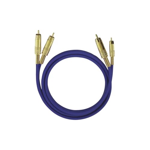 Oehlbach cinch avdio priključni kabel [2x moški cinch konektor - 2x moški cinch konektor] 10.00 m modra pozlačeni konektorji NF 1 Master, (20432283) Cene