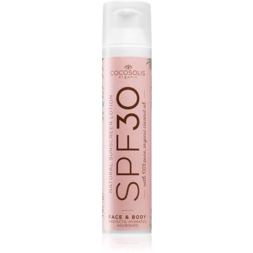 Cocosolis Natural Sunscreen Lotion zaščitna krema za sončenje SPF 30 100 ml Cene