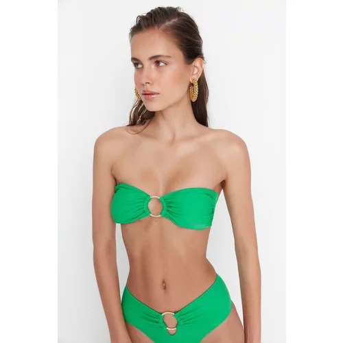 Trendyol Green Accessory Detailed Bikini Top