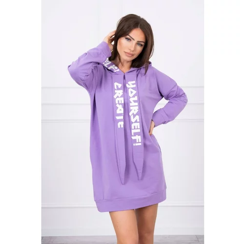 Kesi Dress with hood Oversize purple