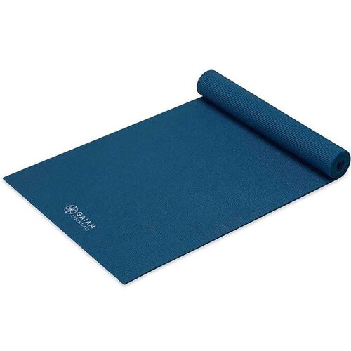 GAIAM essential joga blazina 6mm (183cm) - temno modra Slike