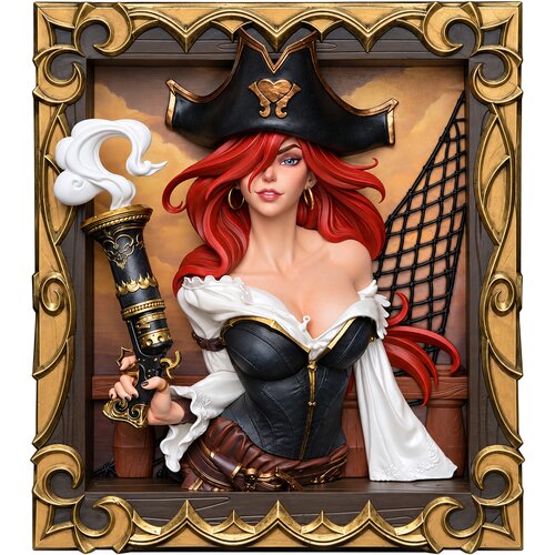  League of Legends Miss Fortune The Bounty Hunter zbirateljski kip v okvirju 25cm Cene