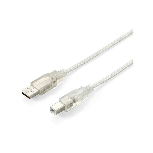 Equip Usb2.0 kabel Typea-B Transparent 1M, (21406978) Cene