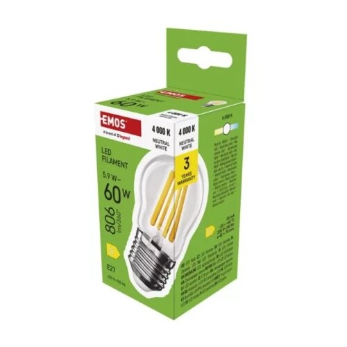 Emos zf6d43 Led sijalica filament mini globe 5,9w(60w) 806lm e27 nw ( 3524 ) Slike