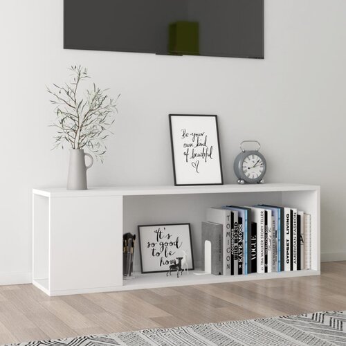 VidaXL TV ormarić bijeli 100 x 24 x 32 cm od iverice Slike