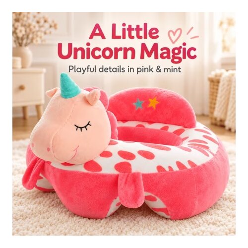  Pli&scaron;ana foteljica za bebe Pink Unicorn - roze ( KLK2702-PUR ) Cene