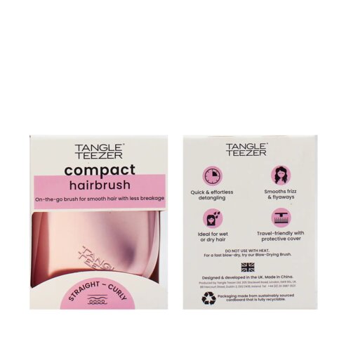 Tangle Teezer The Compact Styler Četka za kosu Pink Matte Chrome Slike