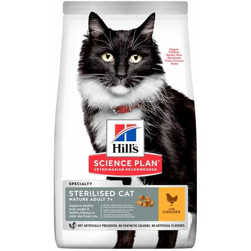 Hill’s ™ Science Plan Mačka Mature 7+ Sterilised s Piletinom, 300g