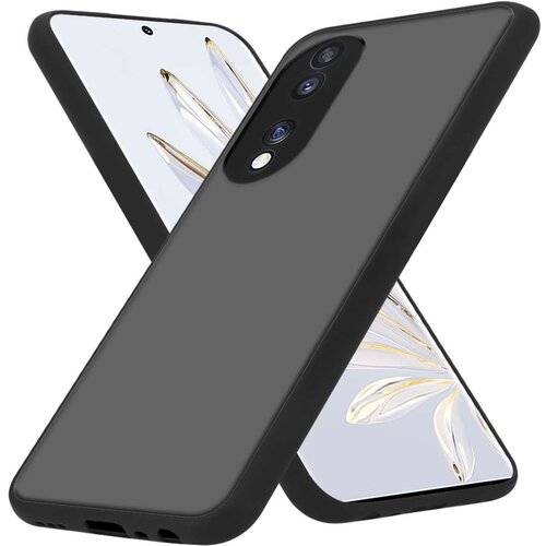 Cadorabo Ohi&scaron;je združljivo z Honor 70 in matirana črna barva - Hibridni za&scaron;čitni ovitek s TPU silikonom v notranjosti in matirano plastično zadnjo stranjo, (20860347) Cene
