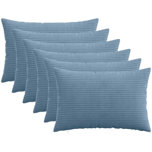  Presvlaka za jastuk 6 pcs HEERLEN Plava 40 x 60 cm Kord Cene