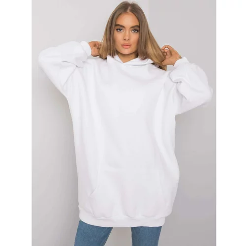 Fashion Hunters Long white sweatshirt