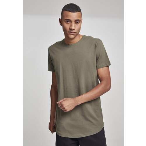Urban Classics Shaped Long Tee olive Cene