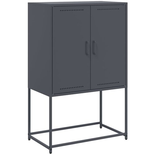 Maison Chic Visoka omara - Komoda - Predalnik antracit 68,5x38,5x107 cm jeklo, (21717273) Slike