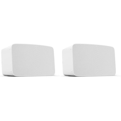 Sonos Five komplet 2 Wi-Fi zvočnikov bele barve Slike