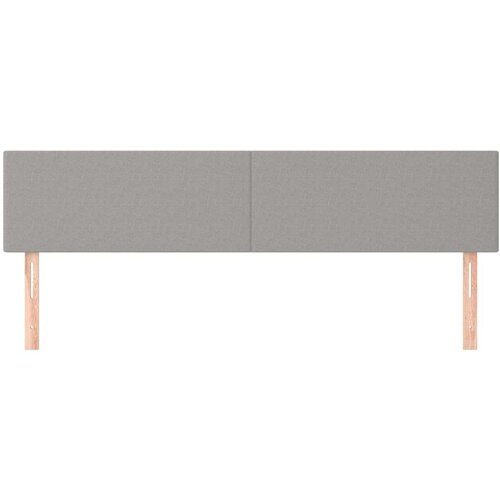  Uzglavlja 2 kom svjetlosiva 100x5x78/88 cm od tkanine Slike