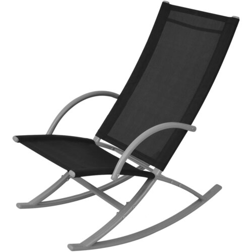 Maison Chic Vrtni gugalni stoli - Stol za vrt 2 kosa jeklo in tekstil črne barve JS277, (21877356) Slike